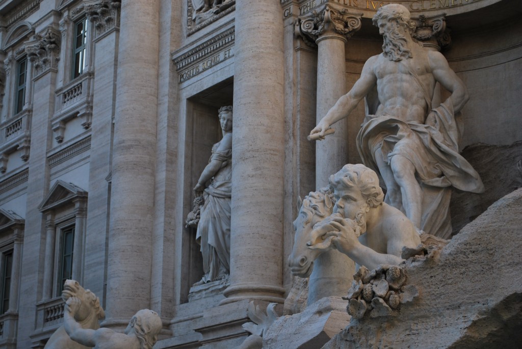 Fontana di Trevi in Rom mit dem Gott der Weltmeere Ozean